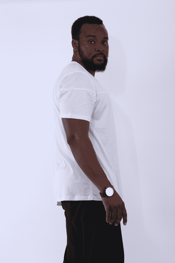 Konahm Embroidered Tees - All White - Image 3