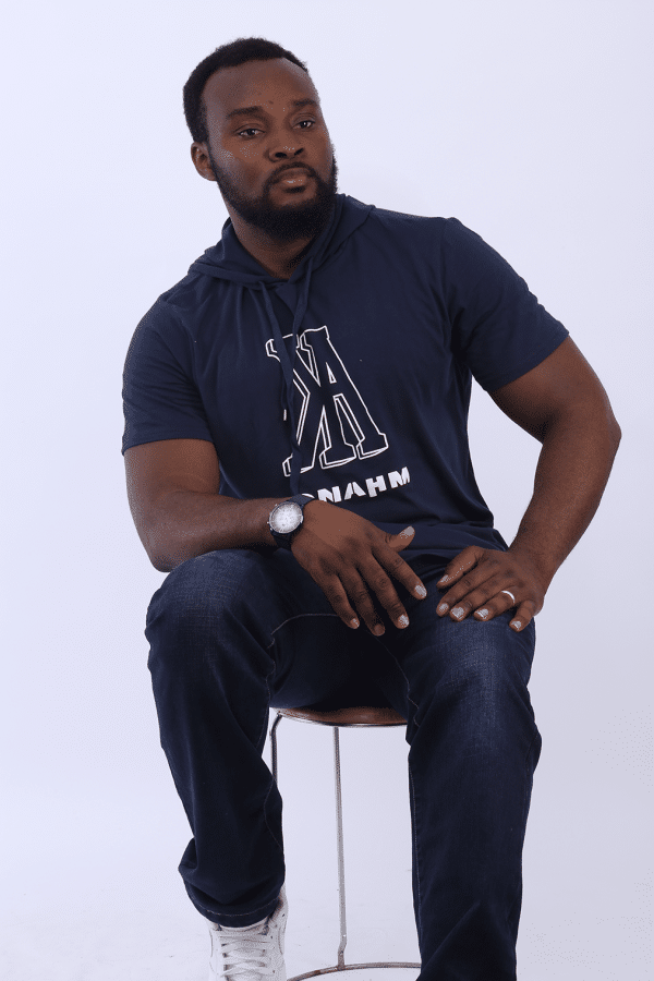 AK Short Sleeve Hood t shirt - Navy - Image 2