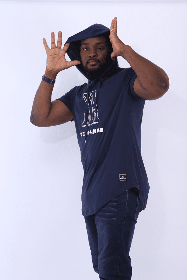 AK Short Sleeve Hood t shirt - Navy - Image 3