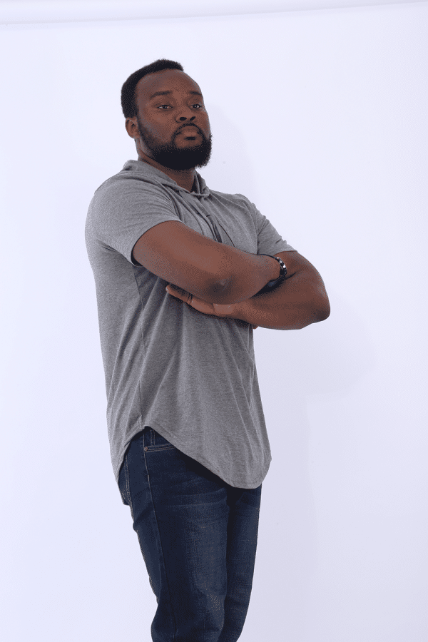 AK Short Sleeve Hood t shirt - Grey - Image 4