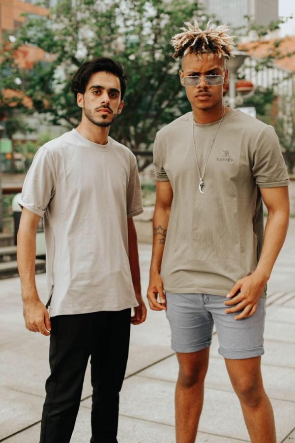 Zipped sided T shirt - Khaki green - Image 3