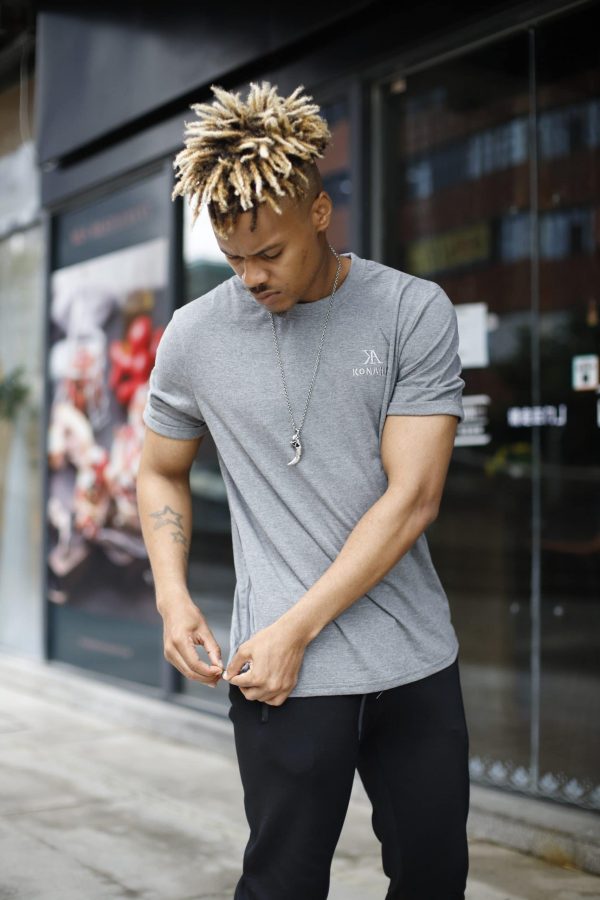 Zipped sided t-shirt - Grey - Image 3