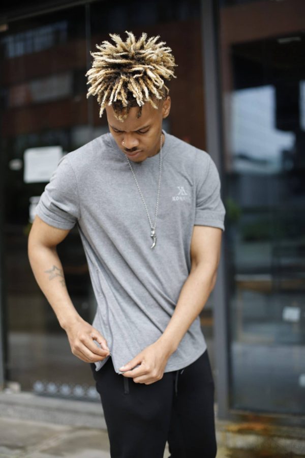 Zipped sided t-shirt - Grey - Image 4