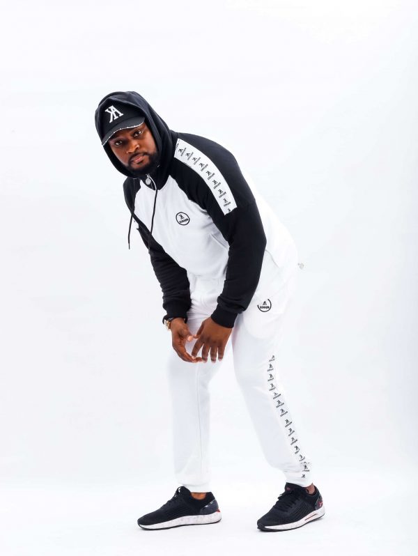 Konahm classic cotton tracksuit - White/Black - Image 6
