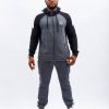 Konahm classic cotton tracksuit - Grey/Black - Image 2