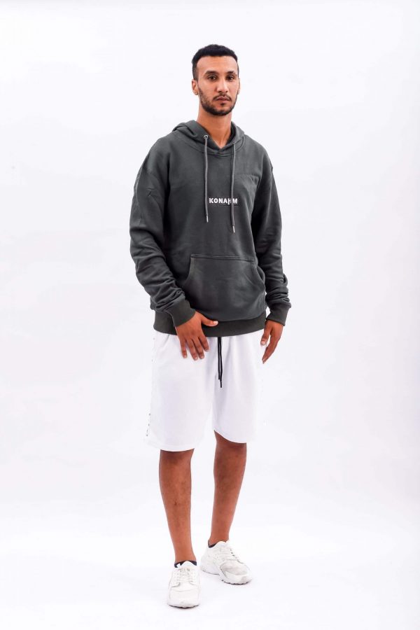Konahm classic overhead Hoodie - Military Green - Image 2