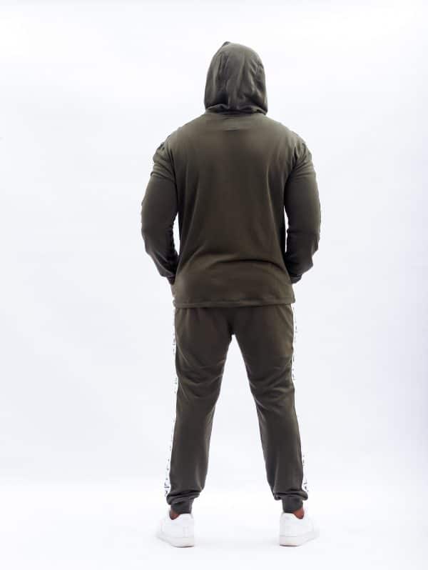 Taped Tracksuit - Military Green - Image 3