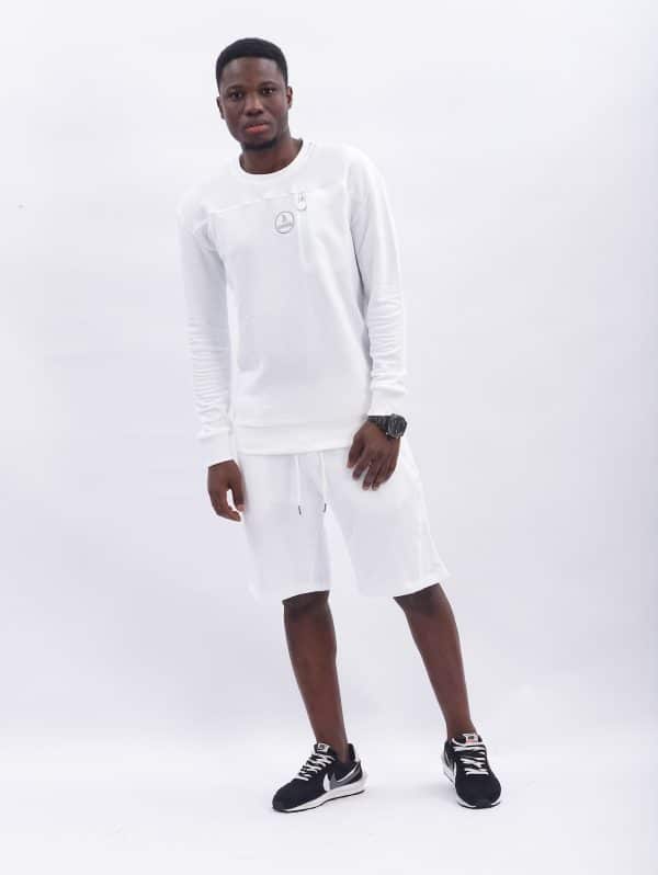 Konahm Classic Long Crew Neck - White - Image 2