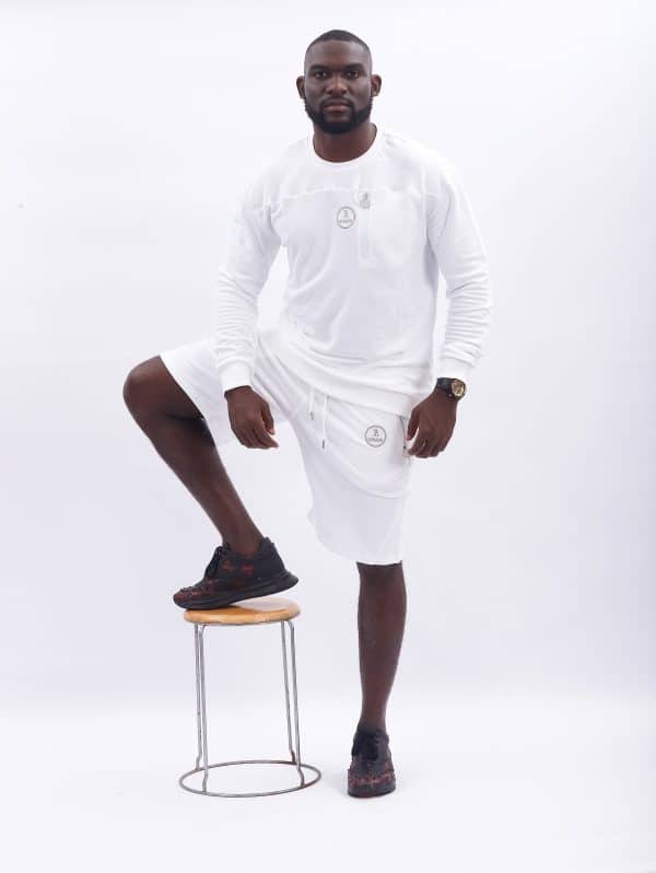 Konahm Classic Long Crew Neck - White - Image 3