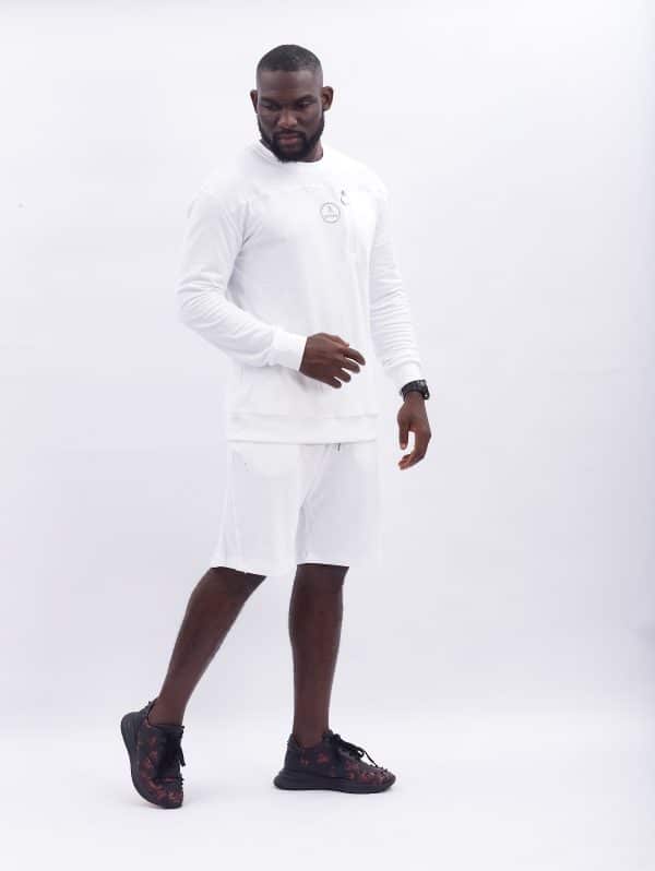 Konahm Classic Long Crew Neck - White - Image 4