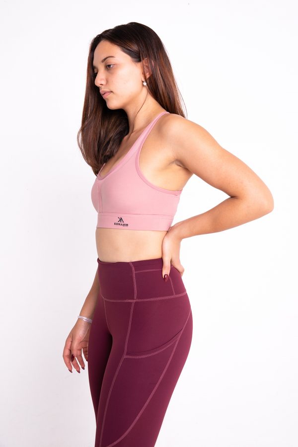 Konahm Train Seamless Sports Bra - Pink