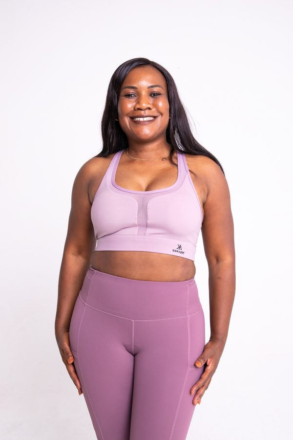 Konahm Train Seamless Sports Bra - Lavender - Image 3