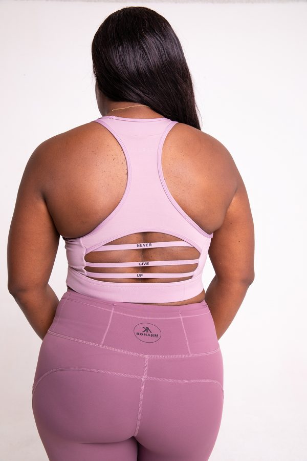 lavender sports bra from Konahm