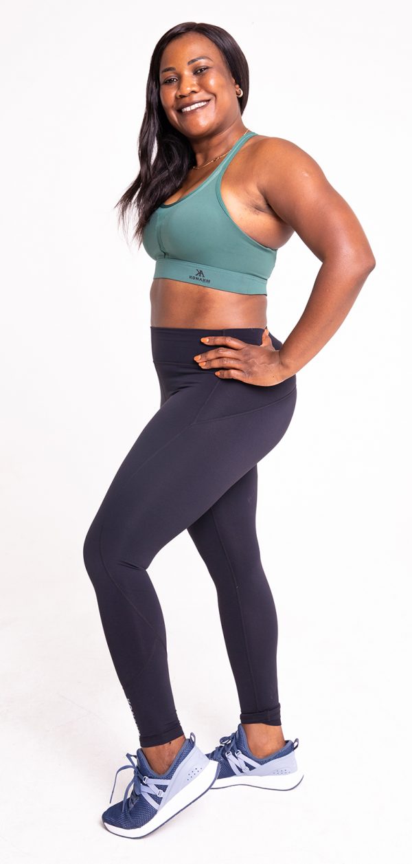 green seamless leggings