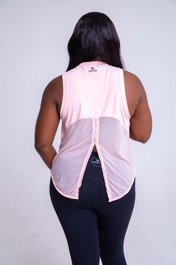 back photo of Konham blush training tank top