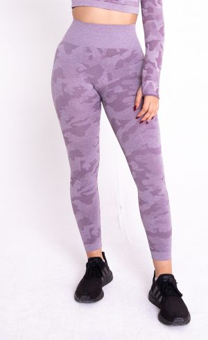 purple camouflage leggings
