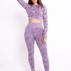 purple camo leggings