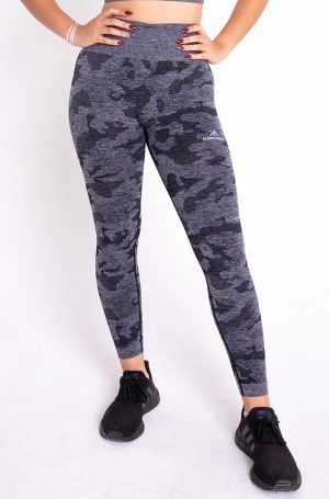 black camouflage leggings