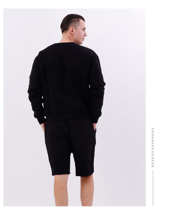 back of black sweater