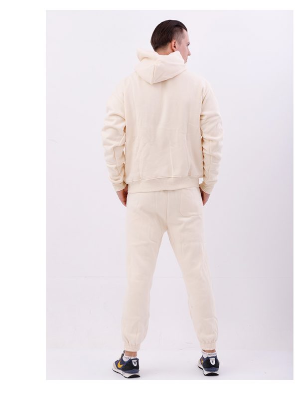 Beige unisex hoodie