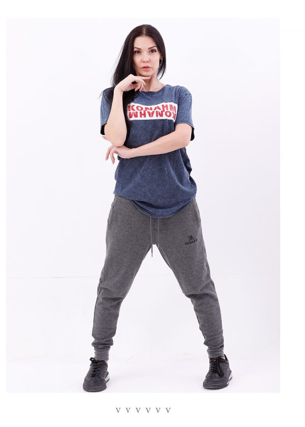 Konahm Stone Washed Tee - Navy - Image 2
