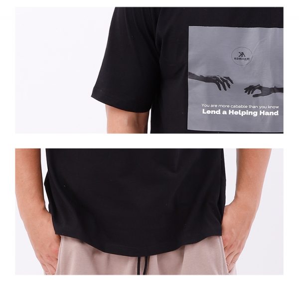 sleeve and cuff detail of h&h tees
