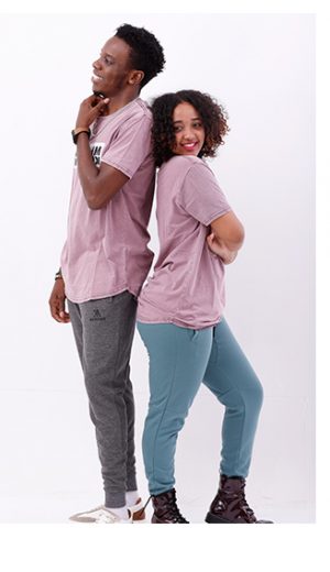 purple stone washed Tee