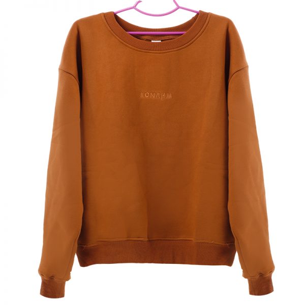 DAK Unisex Crew Neck Sweater - Brown - Image 3