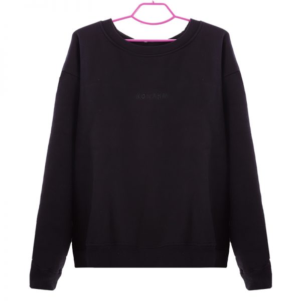 black sweater