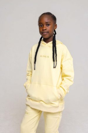 beige kids tracksuit
