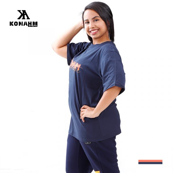 Konahm Cursive Print - Navy - Image 3