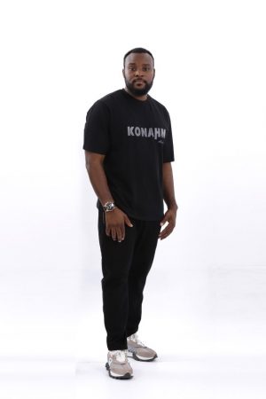 Men relaxed fit t-shirt in black