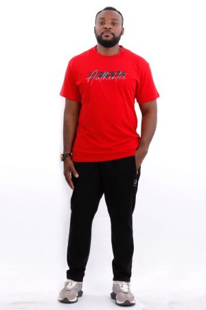 red tee