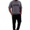 Grey crew neck T-shirt