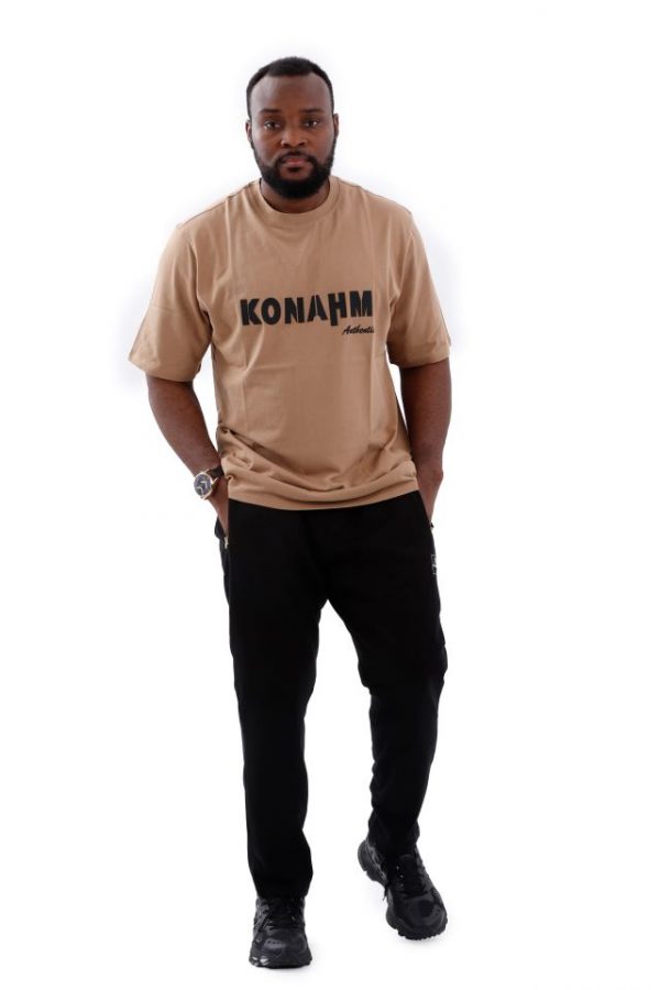 Khaki crew neck T-shirt